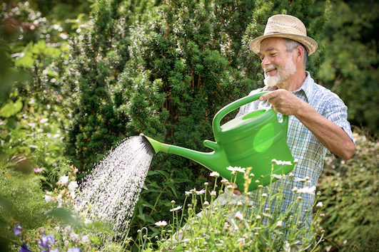 When you sell a watering can, you can how someone using it.