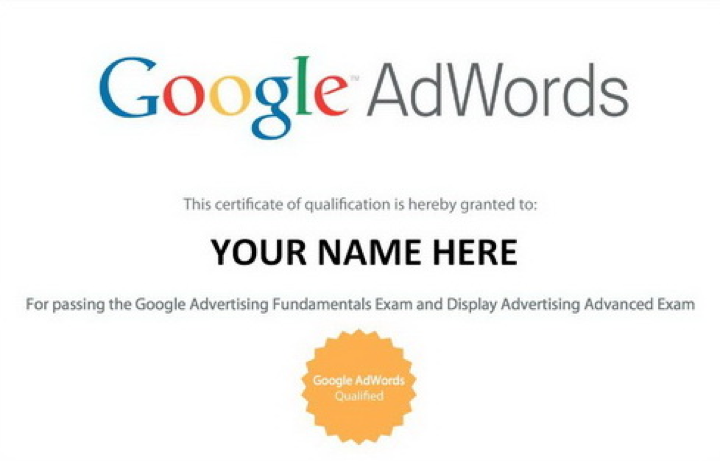 google adwords certification