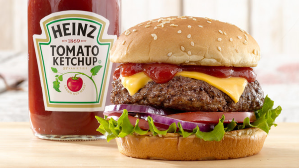 Heb je de ketchup nu niet nodig wanneer je de hamburger ziet?