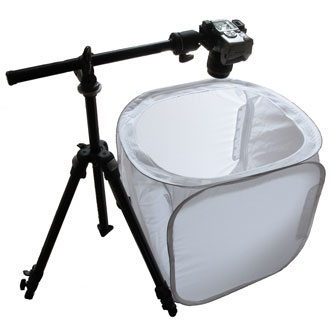 Tripod for product photography.