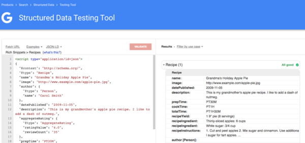 Structured Data Testing Tool