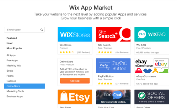 Wix App Market