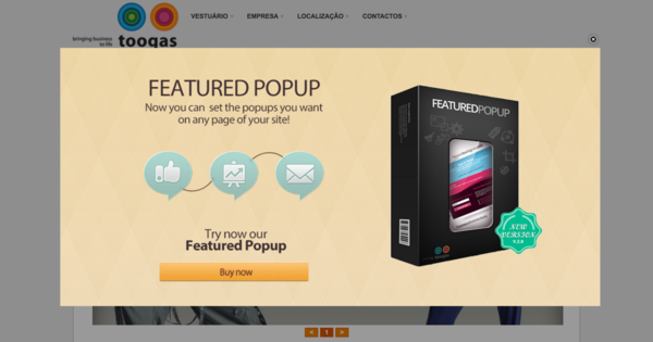 Toogas Featured Popup